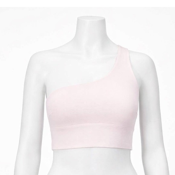 Lululemon Other - Lululemon Align Asymmetrical Bra Women's Size 14 Pink Light Support One Shoulder
